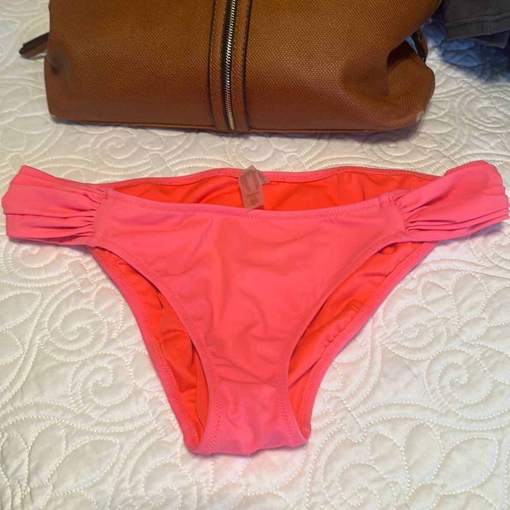 Victoria secrets pink bikini bottoms size large